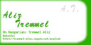 aliz tremmel business card